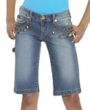 Baby Phat - Baby Phat Studded Denim Bermuda Shorts
