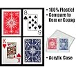 GEMACO 100% Plastic Star Jumbo Poker 2 Deck Setup - Playing Cards > 100% Plastic > Gemaco