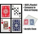 GEMACO 100% Plastic Star Jumbo Poker 2 Deck Setup - Playing Cards > 100% Plastic > Gemaco
