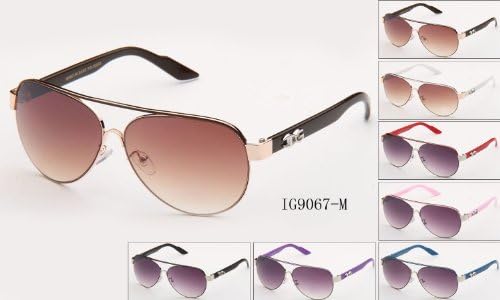 Newbee Fashion® - IG Metal Fashion Aviator Sunglasses