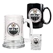 Edmonton Oilers 15oz Tankard, 15oz Ceramic Mug & 2oz Shot Glass Set - Primary Logo NHL Hockey
