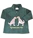 Fleece top half zip bottle 'Dinosaur' applique