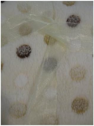 Little Beginnings Soft Fleece Sculpted Blanket Cream and Brown