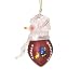 Kansas Jayhawks 2 3/4 Acrylic Snowman Football Ornament