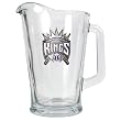 Sacramento Kings 60oz Glass Pitcher - Primary Logo NBA Basketball