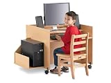 Jonti-Craft 3493JC011 KYDZ CPU Booth, MapleWave