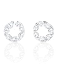 Diamond 18k White Gold Dangle Earrings