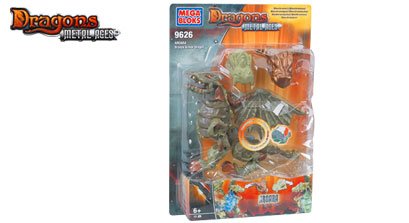 Childrens Toyshop  Toys : Mega Bloks Aroara Bronze Armor Light Dragon