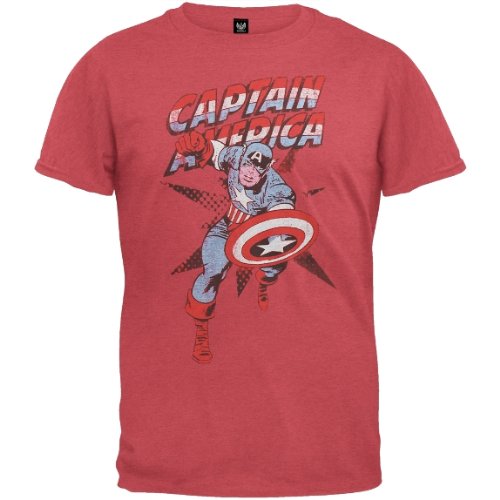  Captain America - Vintage Pose T-Shirt