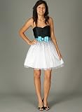 Jewel Bow Polka Dot Formal for Bridesmaid Formal Prom