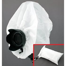Camera Rain Cover + Storage Pouch for DSLR SLR cameras Protects against Rain, Snow, and Dust. For... by The Photo Buddy