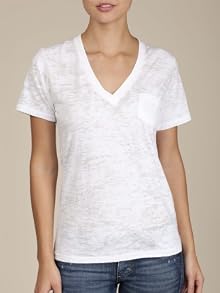 Women's Burnout Deep V-Neck