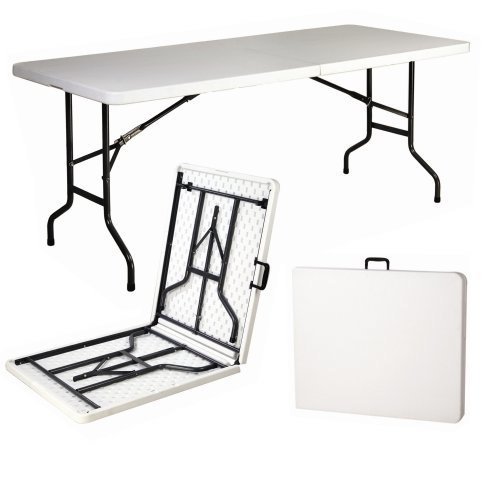 Redstone 6ft Folding Trestle Table - Super Strong 300kg Load Capacity - Unique Lock Mechanism - Delivery Packaging With Polystyrene Side Protection To Prevent Damage Picture