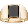 14K Yellow Gold Man's Onyx Ring