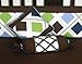 Boutique Blue Brown Diamond 13PCS CRIB BEDDING SET