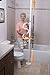 Standers Security Pole and Curve Grab Bar, Iceberg White