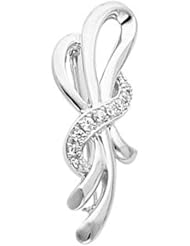 14K White Gold Diamond Brooch - 0.27 Ct. -- LIFETIME WARRANTY