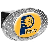 NBA Metal Diamond Plate Trailer Hitch Cover Team: Pacers