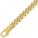 9ct Tight-Linked Heavy Curb Bracelet 9.5in/24cm