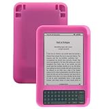 Importer520 Hot Pink Premium Silicone Skin Soft Cover Case for Amazon kindle keyboard 3