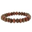10mm Rondell Stretch Bracelet - Autumn Jasper