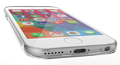 Crystal Clear iPhone 6 Case - Durable & Stylish - Raised Edges Protect Front Screen - Free Waterproof Bag Included