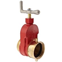 Dixon HGV250F Brass Single Hydrant Gate Valve, 2-1/2" NST female x NST male