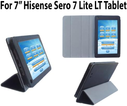 HappyZone PU Leather Case Cover For Hisense Sero 7 Lite LT Tablet - Black