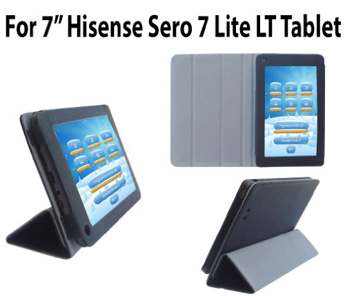 HappyZone PU Leather Case Cover For Hisense Sero 7 Lite LT Tablet - Black