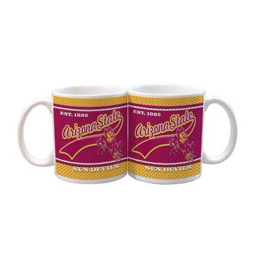 NCAA Arizona State Sun Devils 2 Pack 11oz White Vault Mug