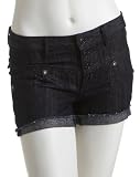 V-Blue Junior's Denim Lurex Short with Flap Pocket