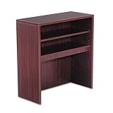 ALERA Valencia Series Corner Open Storage Hutch, 36w x 36d x 36h, Medium Cherry