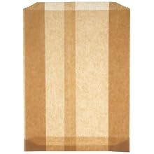 Hospeco KL Waxed Kraft Feminine Hygiene Liner Bag with Gusset (Case of 500)