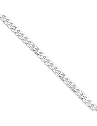 Sterling Silver 4.75 mm High Polish Concave Curb Link Chain Necklace 16" - 30" Available