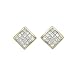 14K Yellow Gold 1/2 ct. Princess Cut Diamond Earrings