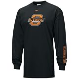 Nike Oklahoma State Cowboys Black Classic Logo Long Sleeve T-shirt
