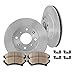 Callahan Front Brake Kit for 2004 2005 2006 Scion xA xB 4-LUG Disc Brake Rotors Replacement Ceramic Brakes Pads