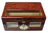 100 Cigars Mahogany Wood Humidor 14.75 X 9.75 X 7