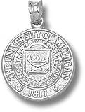 Michigan Wolverines Solid Sterling Silver Seal Pendant
