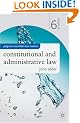 Constitutional and Administrative Law (Palgrave Macmillan Law Masters)