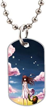 Clannad Ushio - Unique Design oval dogtag (Large Size)and Includes 30" Aluminum Bead Chain