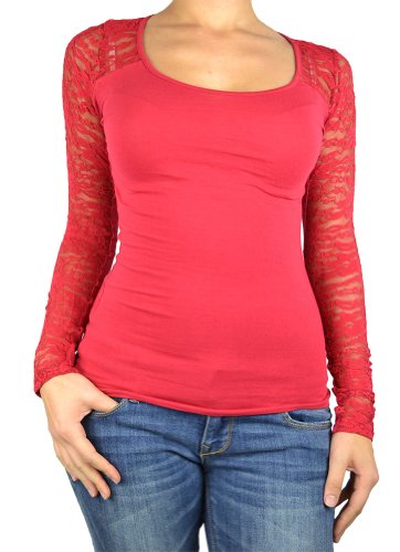 143Fashion Juniors Long Sleeve Top w/ Lace Design