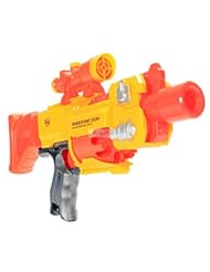 Toy: KiiSports? Toy Gun Foam Blasters - Compact Foam Shooting Gun - Semi Automatic with Mock Scope, 10 Capacity Ammo Cylinder, battery powered, 20 Foam Bullets with KiiSports? Warranty - KiiSports