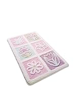 Pandora Set Alfombra de Baño 2 Uds. Samyeli Rosa Claro 60 x 100 cm + 50 x 60 cm
