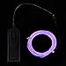 Onite US-20EL-03PP 16.4' Neon Glowing Strobing Electroluminescent EL Wire Light with Battery Pack Controller for Parties, Purple