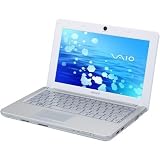 Sony Vaio VPC-W11S1E/W Netbook 10.1" Intel Atom N280 Webcam 0.3 Mpix Wifi Bluetooth RAM 1 Go HDD 160 Go Blancpar Sony