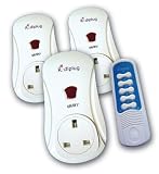 RADIPLUG, 3 x Remote Control Mains Plug Socket/Switches