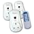 RADIPLUG, 3 x Remote Control Mains Plug Socket/Switches