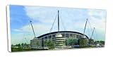 Manchester City Football Club City of Manchester Stadium Exterior 40x16 (1000x406mm) Panoramic Box Canvas Print