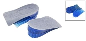 Rosallini Nest Design Flannel Heel Gel Insoles 4.5cm Up Height